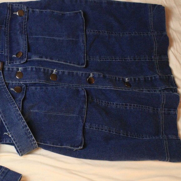 NEW Fashion Nova Denim Dress - Picture 4 of 4